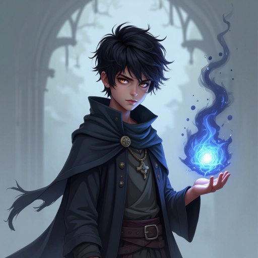 Telekinetic and dark manipulation powers boy teenager 17 years old dark with bad past and mysterious and quite