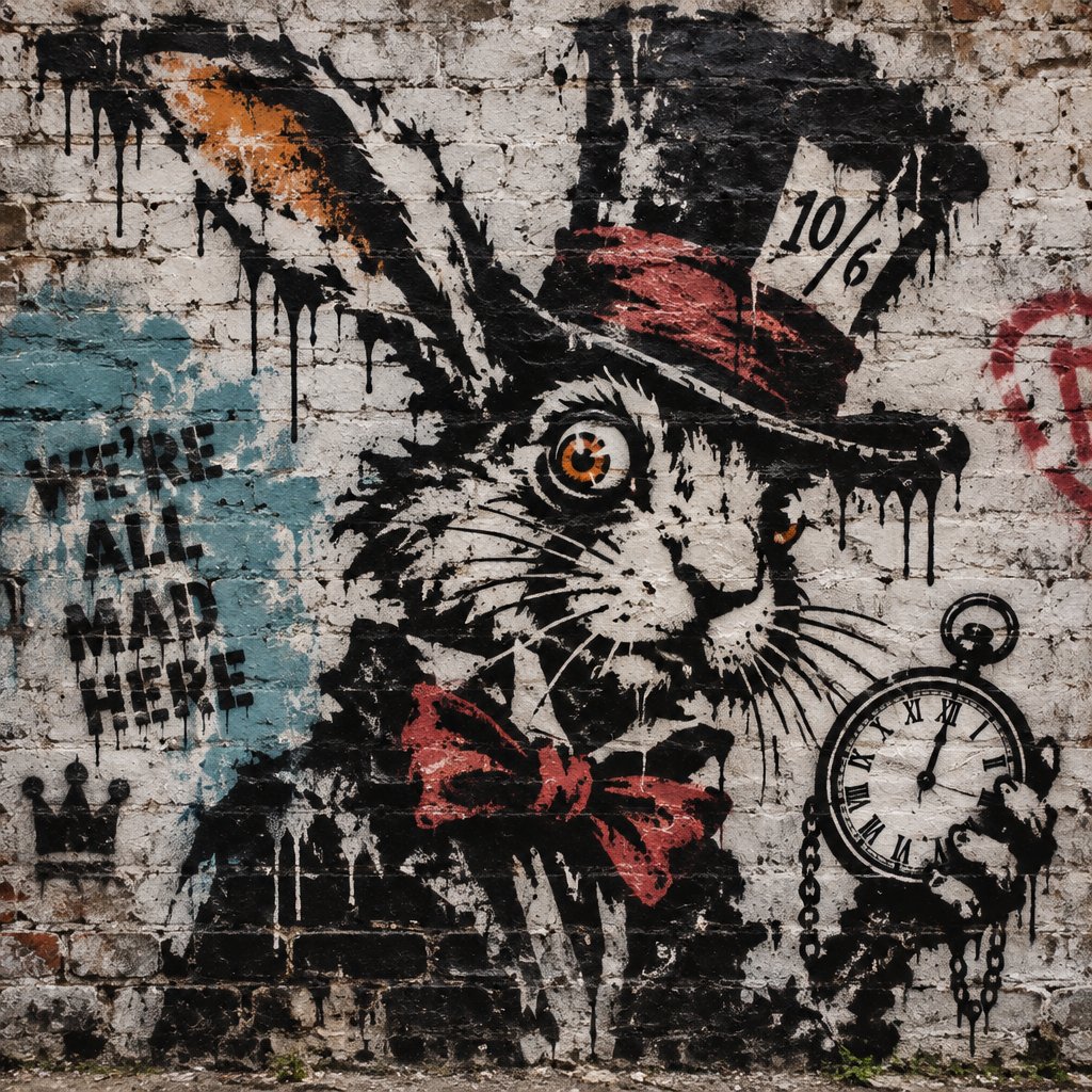 The mad hare for Alice in wonderland