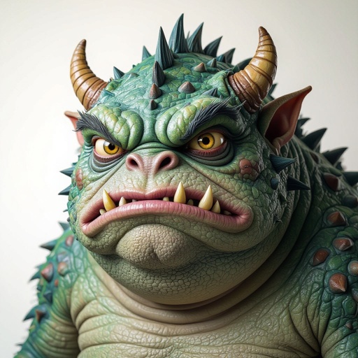 Create a fat weird looking monster