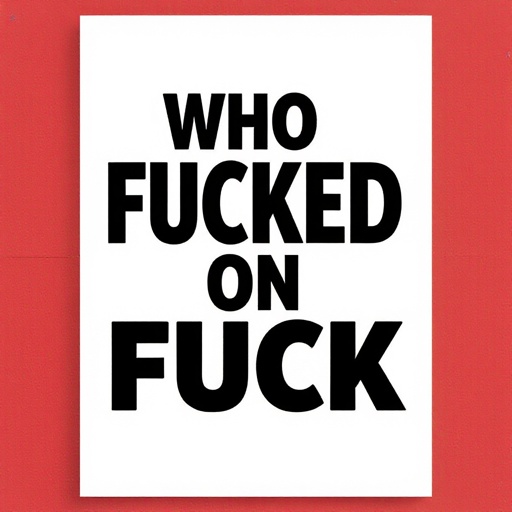 Do a poster saying who fucked on fuck