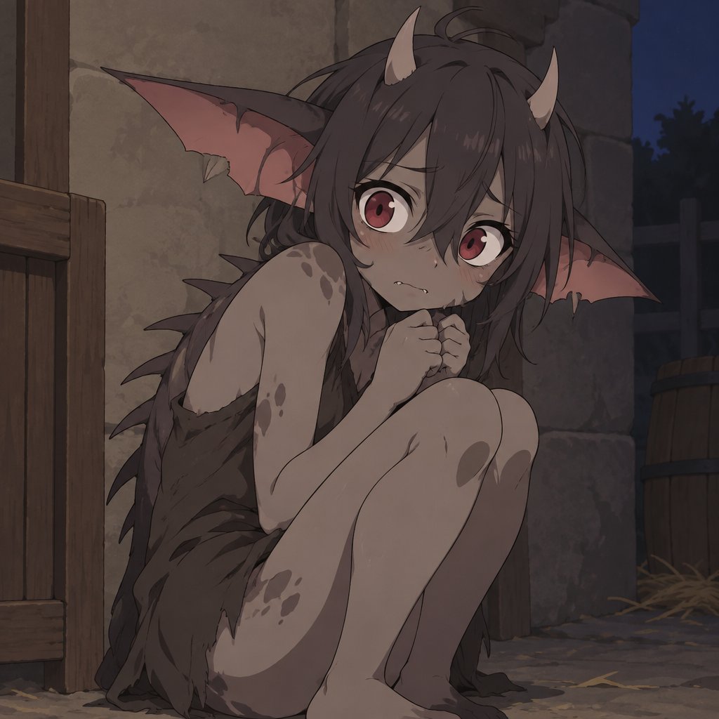Chupacabra girl, timid