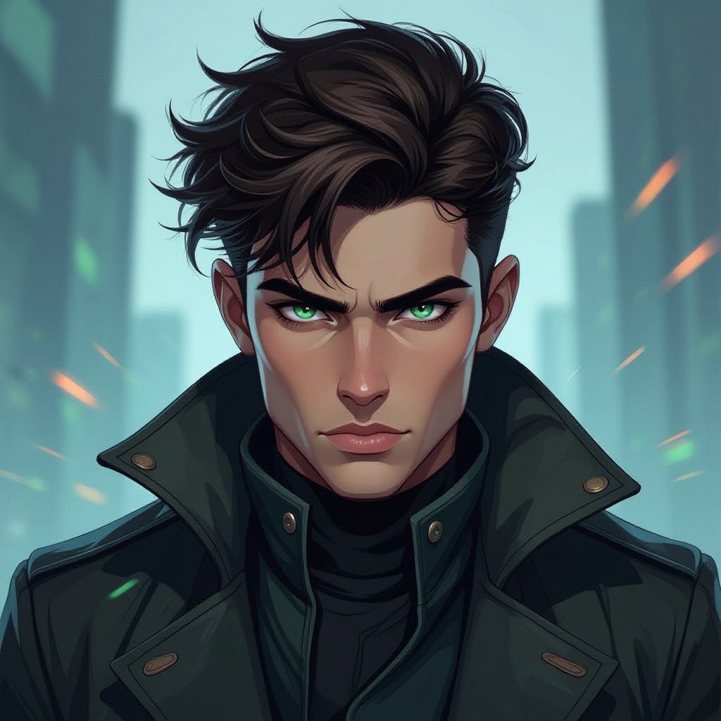 Kaz brekker darkness abilities with dark brown and bluish greenish eyes with telekinetic abilities mysterious and unknown past tomboy