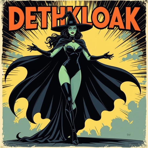 Super Villainess Dethkloak the alluring shadow witch
