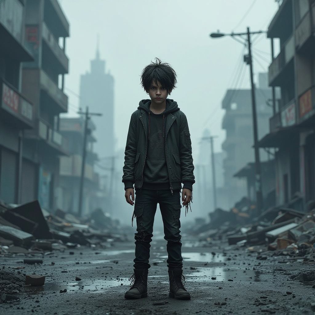 Telekinetic and dark manipulation powers boy teenager 17 years old dark with bad past and mysterious and quite