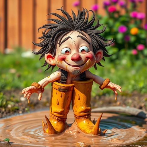 Create a adult funny character name mud dud 