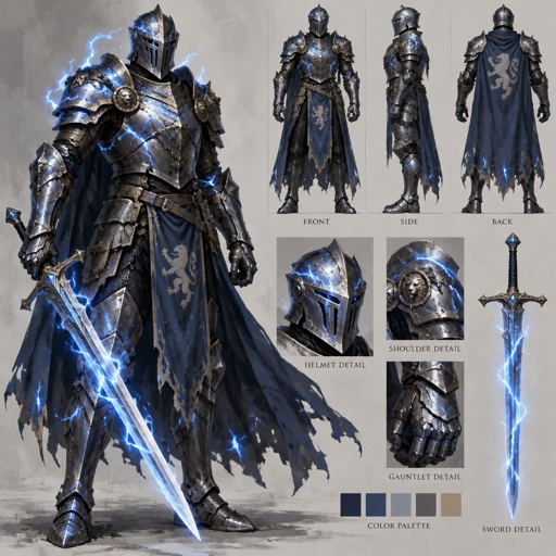 knight with lightning abilities 