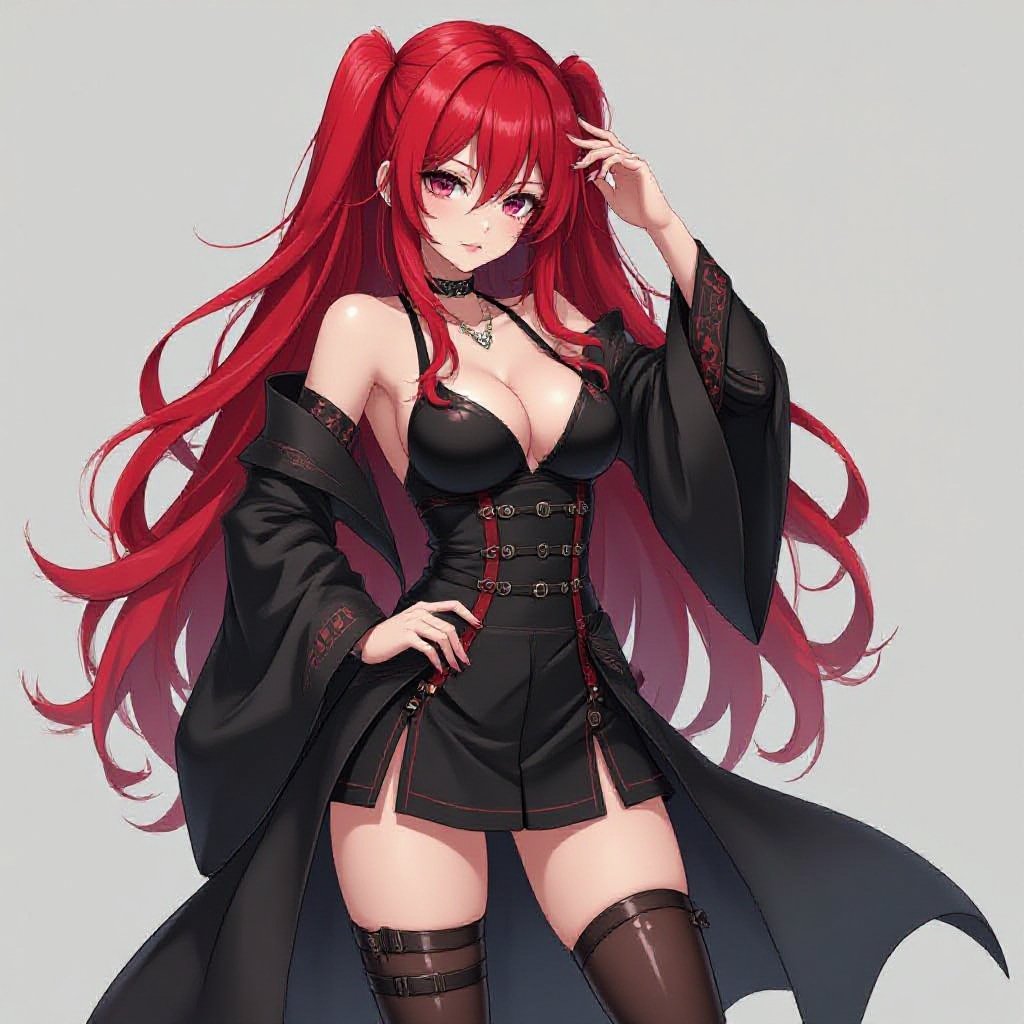 NSFW, red hair, full body