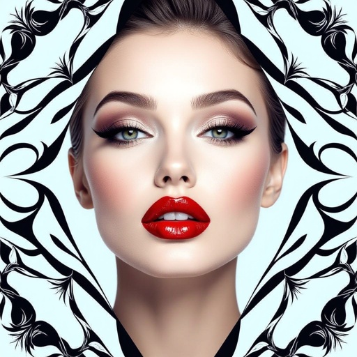 Create a character lady who is funny but about fashion and loves lipgloss