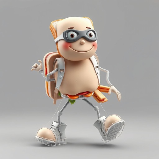 Create a funny looking clumsy sandwhich thief with funny shoes on. Make him have on the bandit black thing around his eyes 
