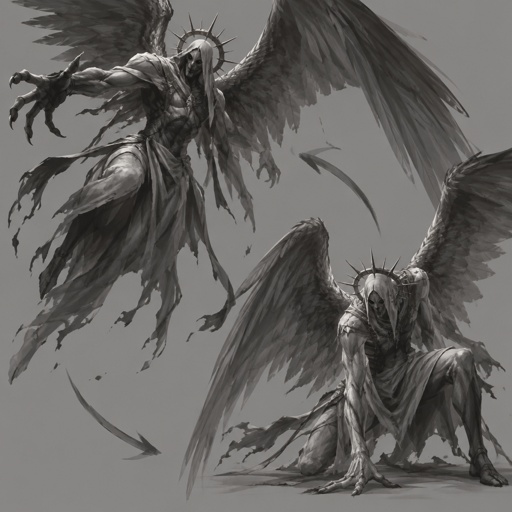 position swapping grey scary guardian angel