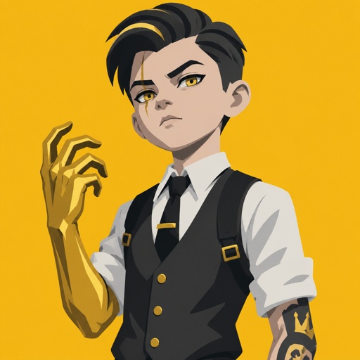 Midas from Fortnite as a child