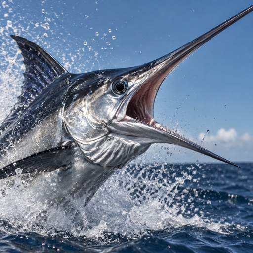 Swordfish Mouth Wide
