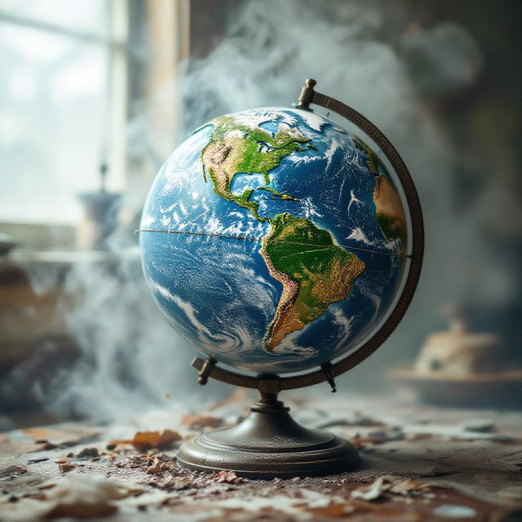 horror haunted globe 