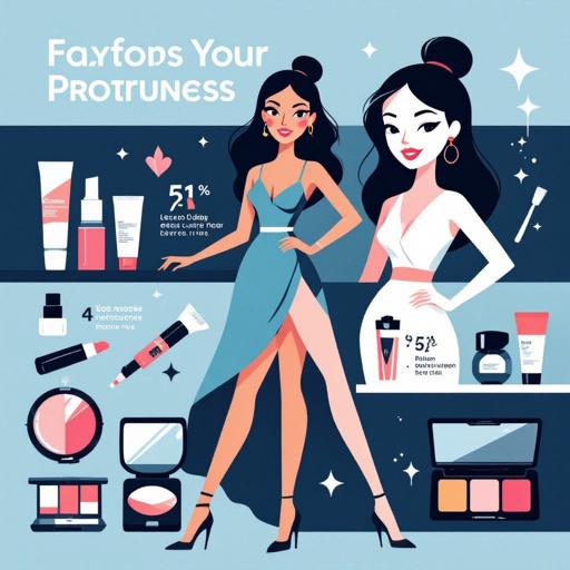 Create a character showing there whole body head to toe, a lady who loves beauty products