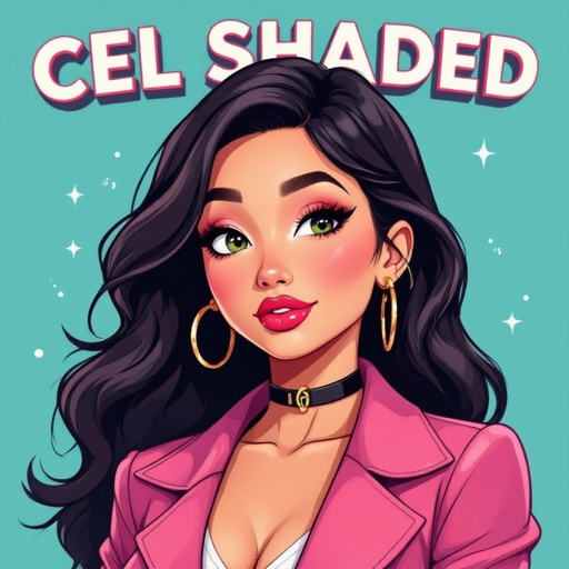 Create a character lady who will has attitude but is funny looking and loves lipgloss 