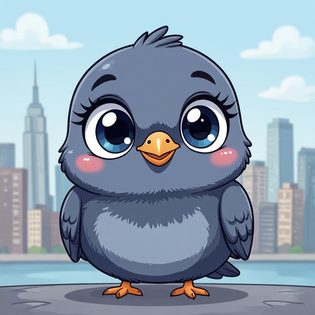 Cute New York pigeon 