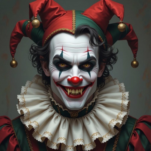 Jester who is half human and half vampire from 16 century 