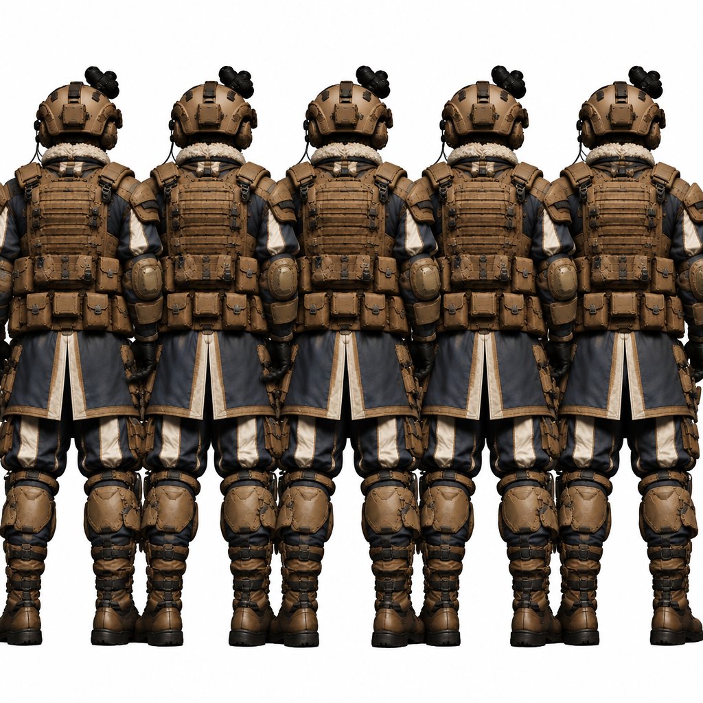 a group of soldiers standing next to each other