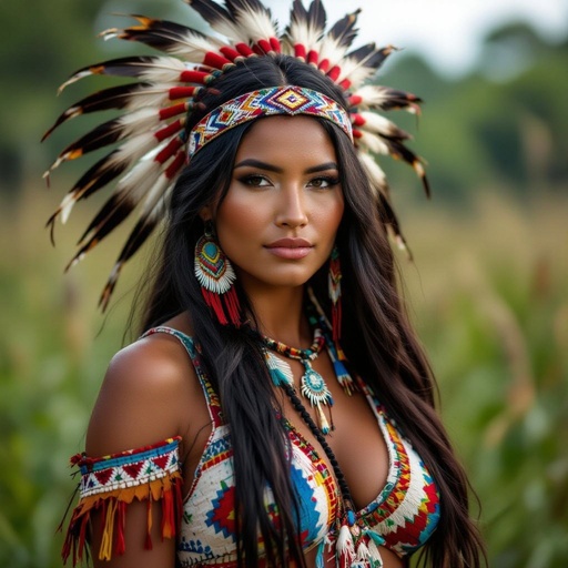 Large breasted native women