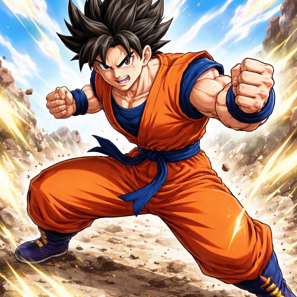 Make me a male dbz character