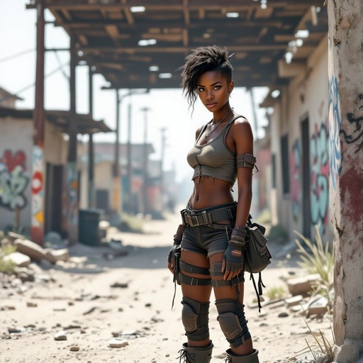 A black women in her early twenties and has short hair and dark brown eyes 