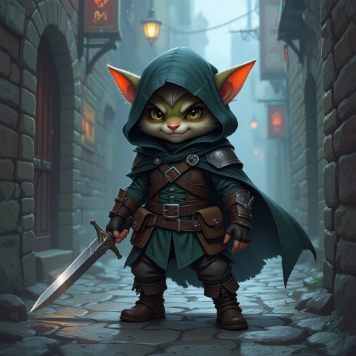 Edgy rogue halfling
