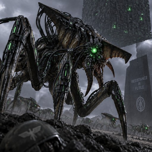 Starship Troopers' arachnid after having been assimilated by the 'Borg