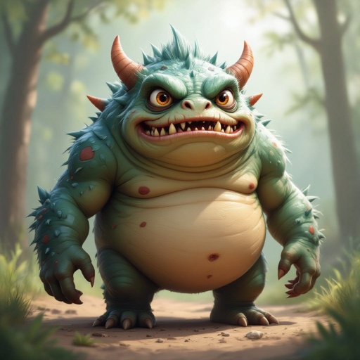 Create a funny but weird looking monster