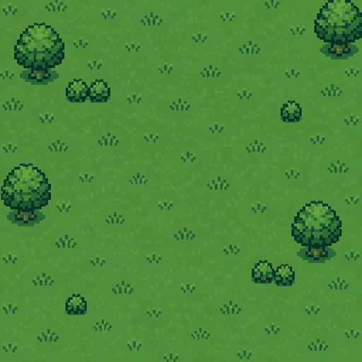 Grass,monotone colors, top down style