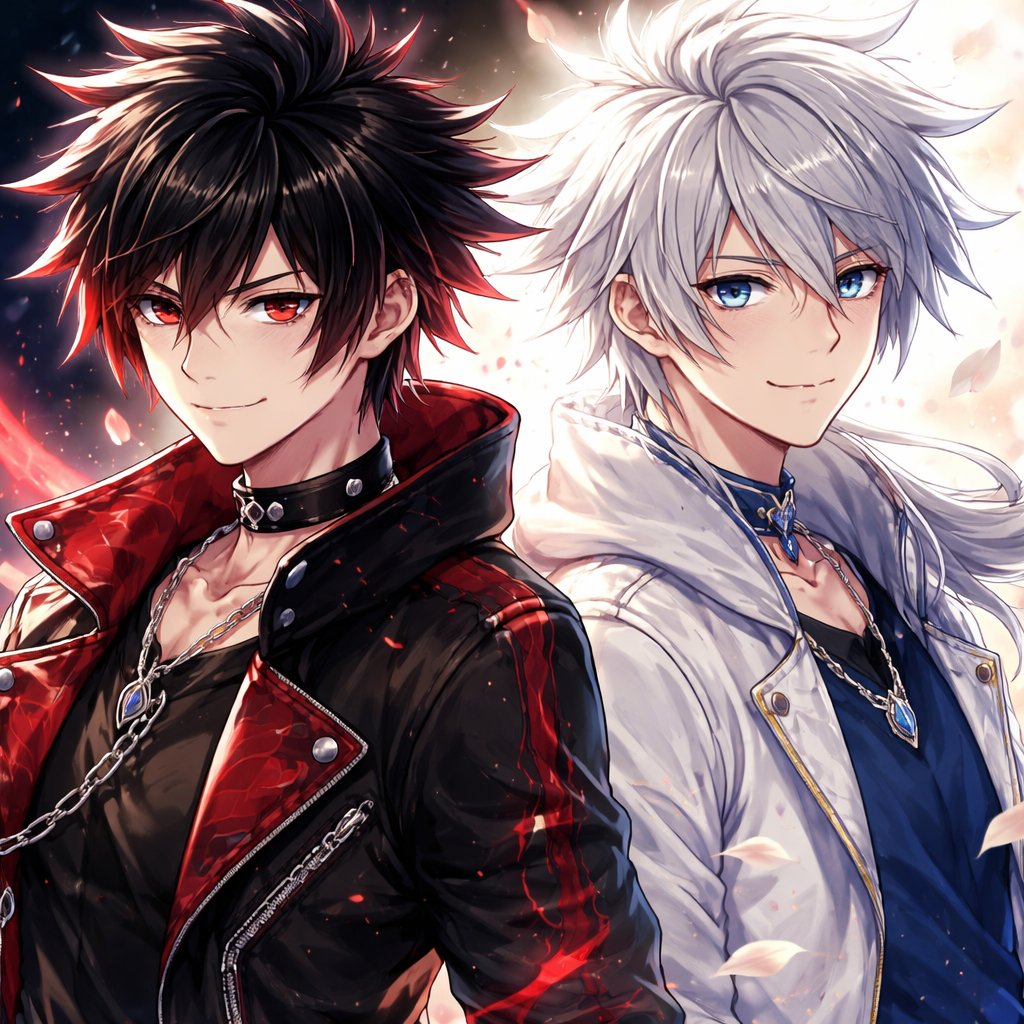 One evil twin and one good twin