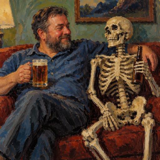 Dad & Skeleton
