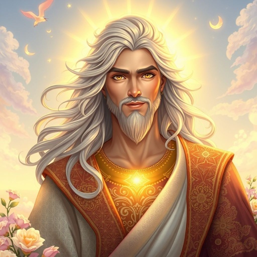 A bright divine man in his 30s