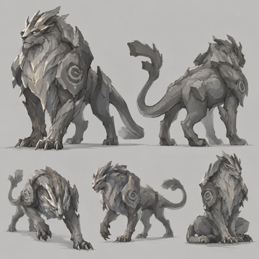 position swapping grey guardian creature