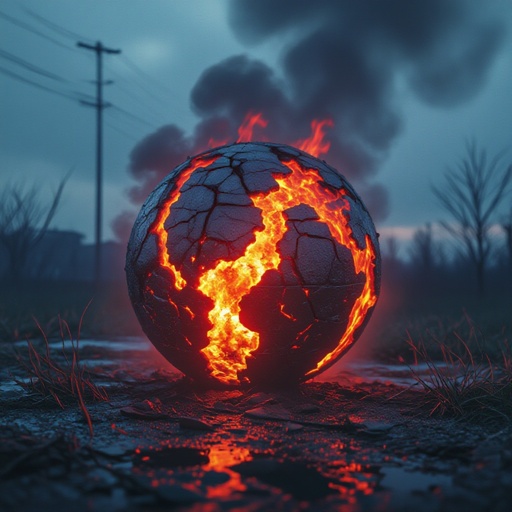 horror glowing lavaglobe 