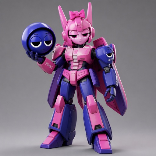 Pinki from Sprunki as Elita One merging with Jevin from Sprunki