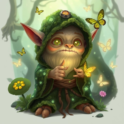 A Circle of Spores Druid Goblin