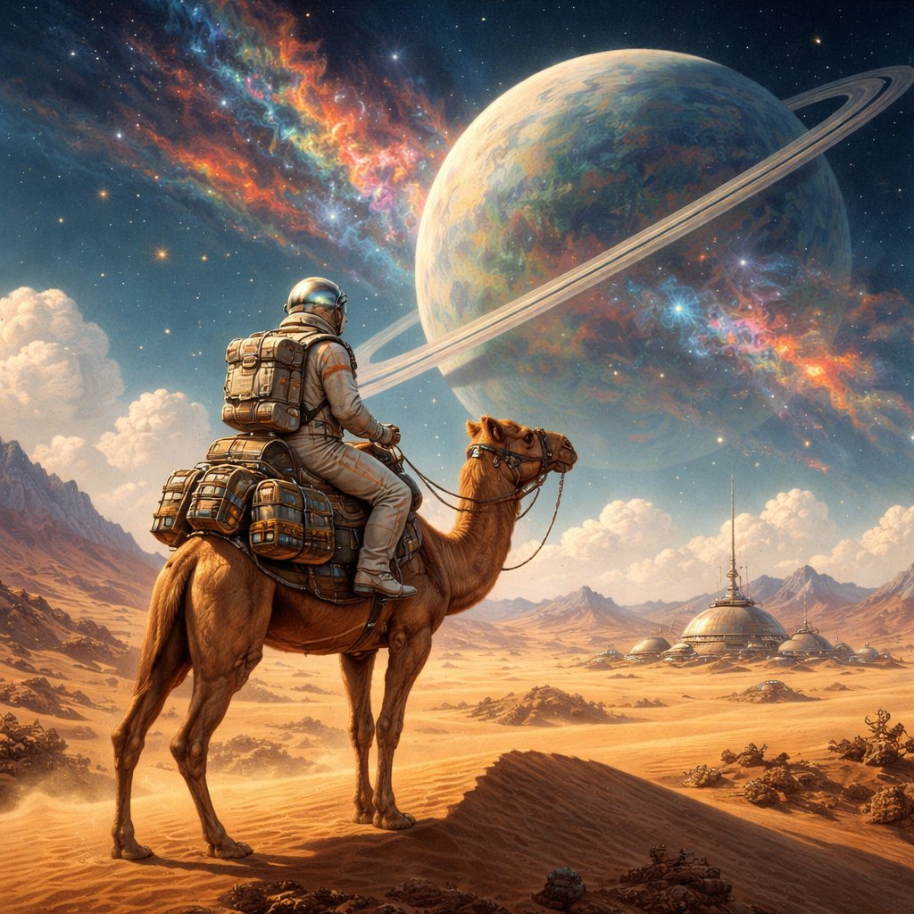 Kubrick’s Space man on the camel