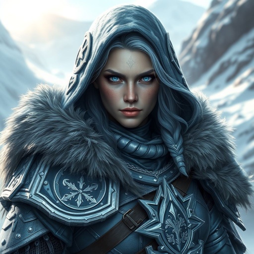 Create a character: Alvara the Frostheart – A tall, battle-hardened