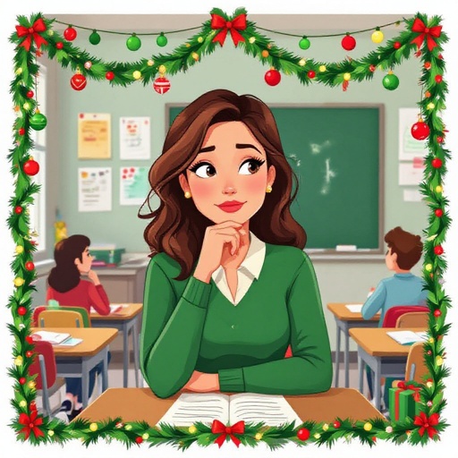 Christmas teacher mystery female 