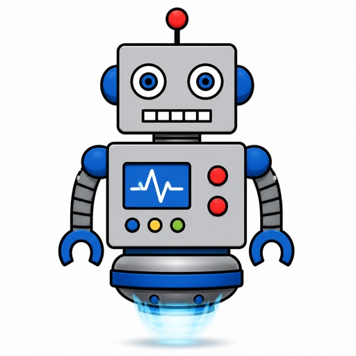 a robot with a heart rate monitor on its chest