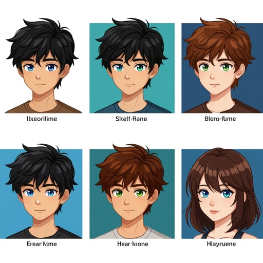 Black and brown hair 19 year old boy blue and green eyes
