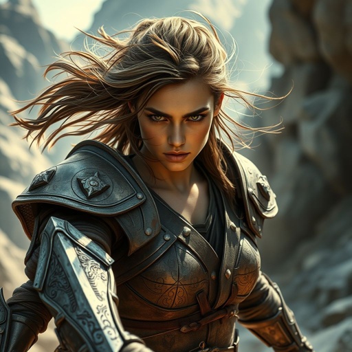 Create a warrior woman