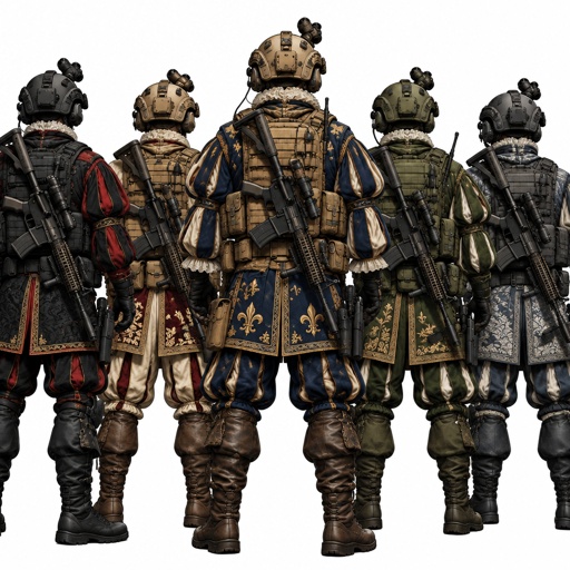 a group of soldiers standing next to each other