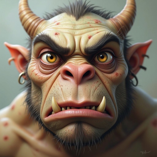 Create a funny but weird looking monster