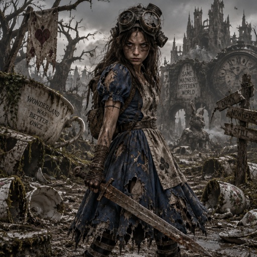 Alice from Alice in wonderland has a grudge 