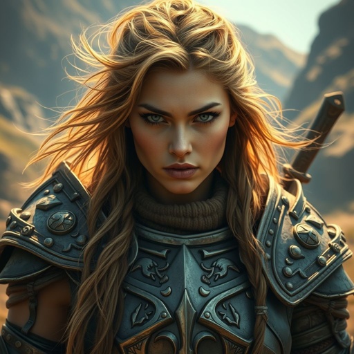 Create a warrior woman