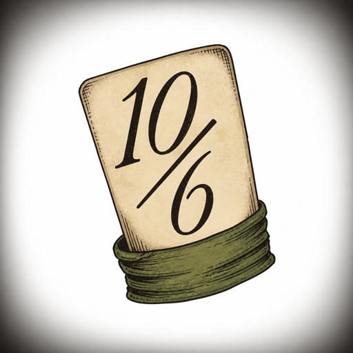 10/6 like on the Mad hatters hat