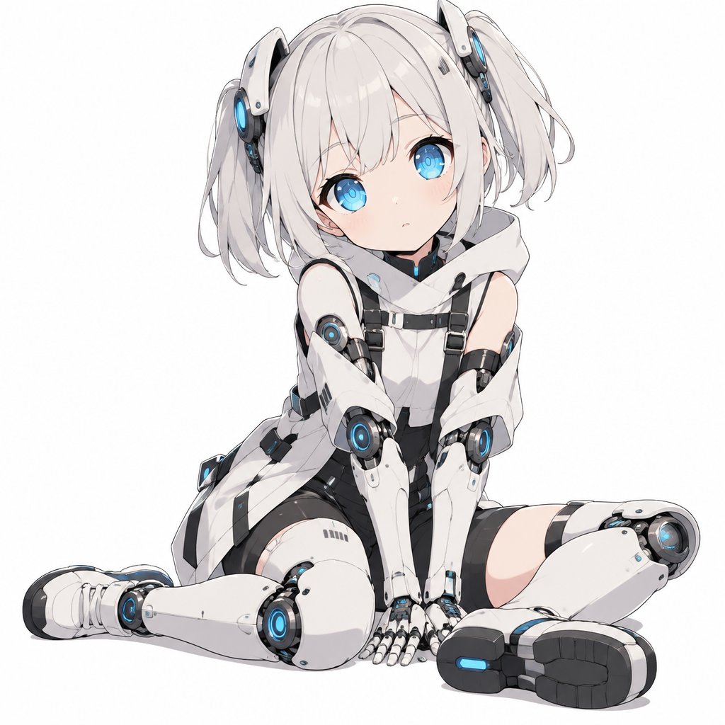 Little girl, cyborg
