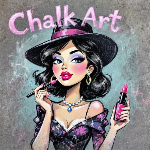 Create a character lady who has attitude but is funny looking and loves lipgloss 