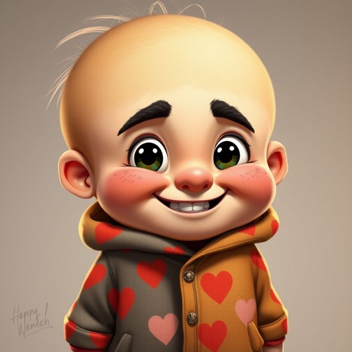 Create a character who is chunky , funny looking but swears he’s a lover boy